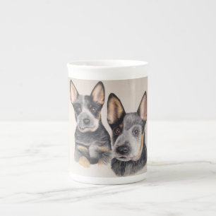 Tasse En Porcelaine Café de la Chine de chiot/tasse de thé fins