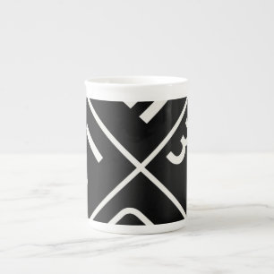 Tasse En Porcelaine Calligraphie coréenne"