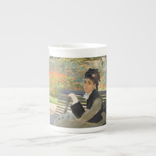 Tasse En Porcelaine Camille Monet sur un banc Claude Monet