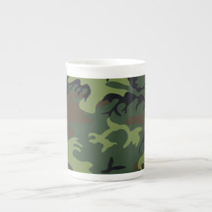 Tasse En Porcelaine Camouflage vert militaire