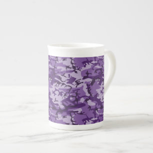 Tasse En Porcelaine Camouflage Violet, Militaire, Armée