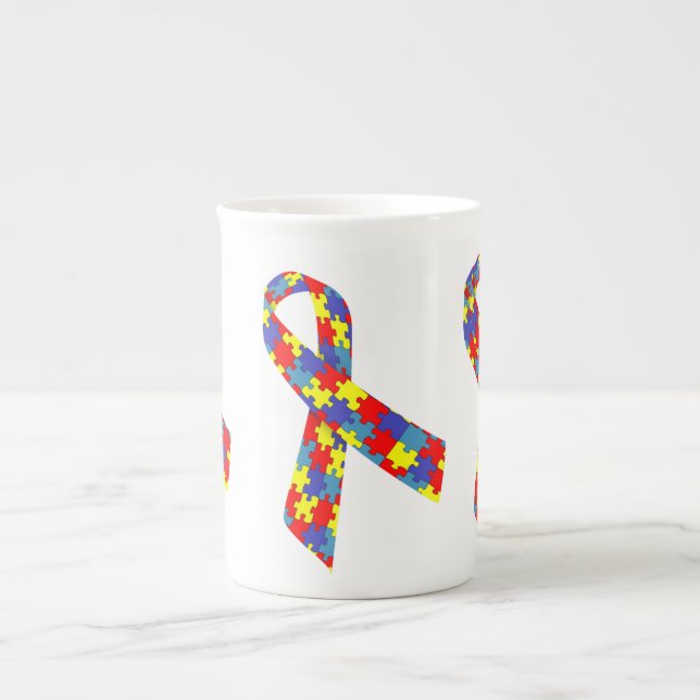 Tasse En Porcelaine Caneca Bone China laço (Devant)