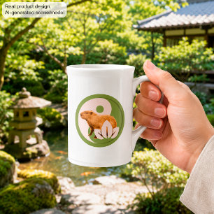 Tasse En Porcelaine Capybara Zen Yin Yang Nature Paisible