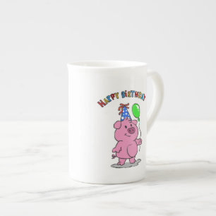 Tasse En Porcelaine Caricature pour porc   choisir la couleur arrière 