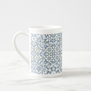 Tasse En Porcelaine Carreaux Méditerranéens, Marocains, Majolique, Azu
