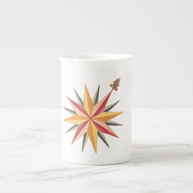 Tasse En Porcelaine carte de la norvège - trondheim 1761 (Devant)