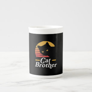 Tasse En Porcelaine Cat Brother Style Vintage Retro Cadeau Pour Amoure