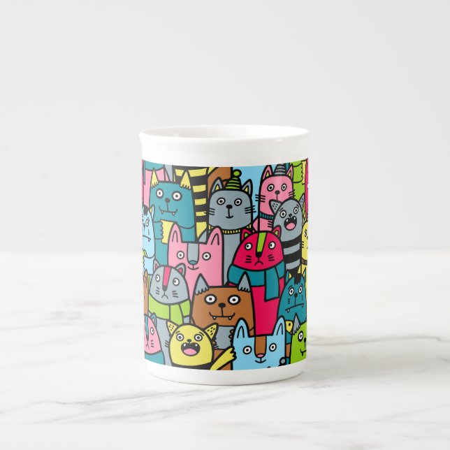 Tasse En Porcelaine Cat et kitten (Devant)