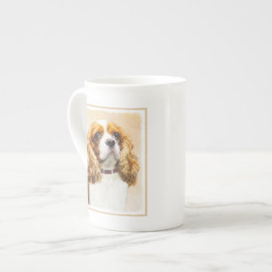 Tasse En Porcelaine Cavalier King Charles Spaniel Peinture originale