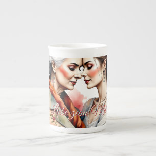 Tasse En Porcelaine Chaleur et amour – Bonne fête des mères !