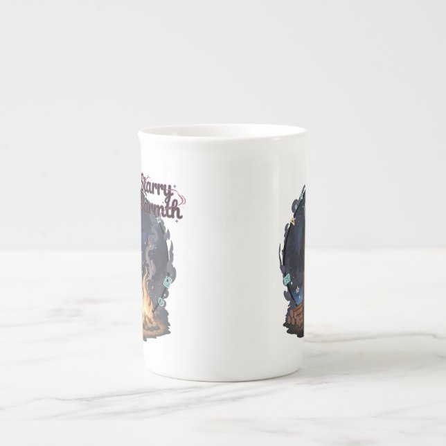 Tasse En Porcelaine Chaleur Étoilée - Garçon Anime Bûcheron au Coin du (Devant)