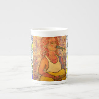 Tasse En Porcelaine chanson fille goutte peinture