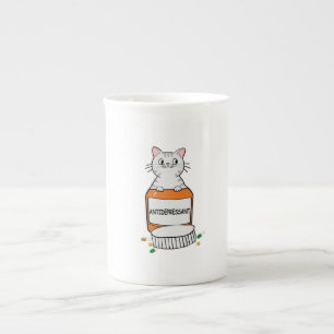 Tasse En Porcelaine chat déprécié conception amateur de chats