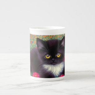Tasse En Porcelaine Chat Gustav Klimt Tuxedo