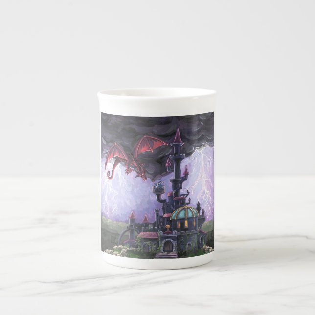 Tasse En Porcelaine Château du Dragon (Devant)