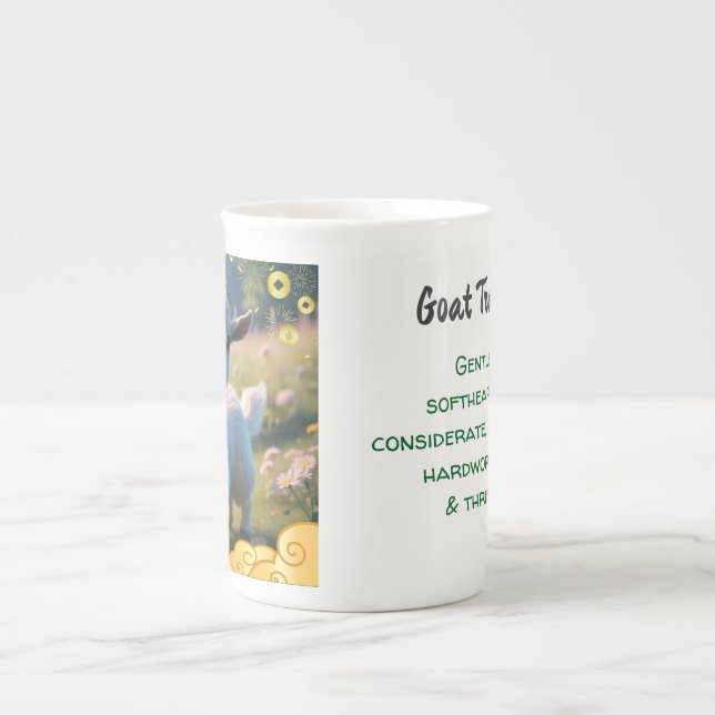 Tasse En Porcelaine Chèvre/mouton - Zodiaque chinois (Devant)