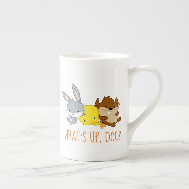 Tasse En Porcelaine Chibi BUGS BUNNY™, TWEETY™ & TAZ™ (Droite)