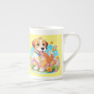 Tasse En Porcelaine Chien chiot mignon