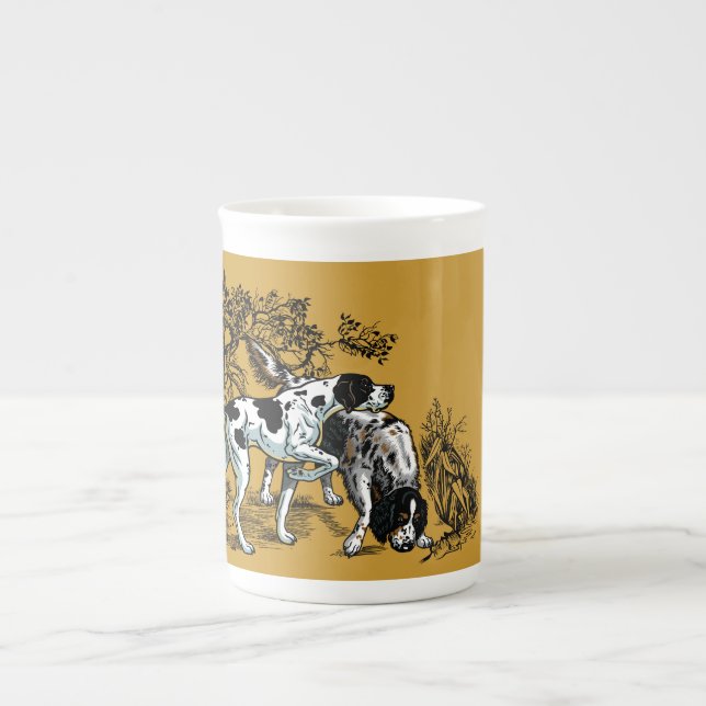 Tasse En Porcelaine chien de chasse (Devant)