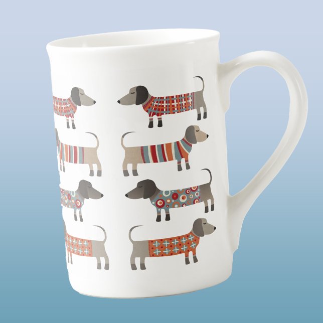 Tasse En Porcelaine Chien de saucisse Dachshund (Dachshund Wiener Sausage Dog mug)