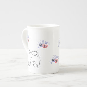 Tasse En Porcelaine Chiens d'Eskimo américains