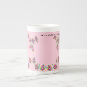 Tasse En Porcelaine Chine de boug de spécialité/ Asie lilly os