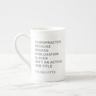 Tasse En Porcelaine Chiropraticien Parce Que Gag Coworker Anniversaire