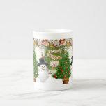 Tasse En Porcelaine Christmas Mug, Snowman, Joyeux Noël<br><div class="desc">Mug de Noël Quelque chose pour tout le monde offre des articles personnalisés customisés spécialement pour vous conçu pour améliorer la beauté de votre maison ou d'un être cher. Cette tasse de Noël conçue de façon unique impressionne vos amis et votre famille. Les gens aiment boire leur chocolat chaud préféré...</div>