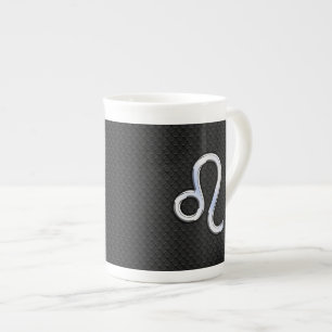 Tasse En Porcelaine Chrome Comme Leo Zodiac Connexion peau de serpent