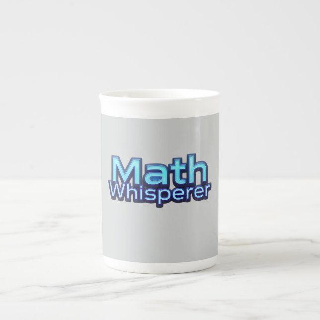 Tasse En Porcelaine Chuchoteur de Maths (Devant)