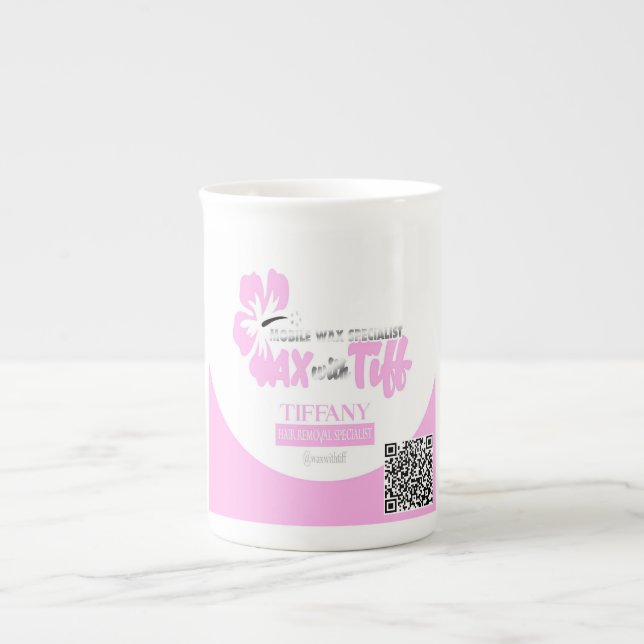 Tasse En Porcelaine Cire avec Tumbler Tiff (Devant)