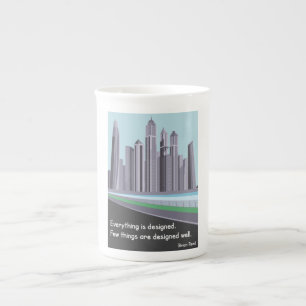 Tasse En Porcelaine Citation d'architecture [roseau de Brian]