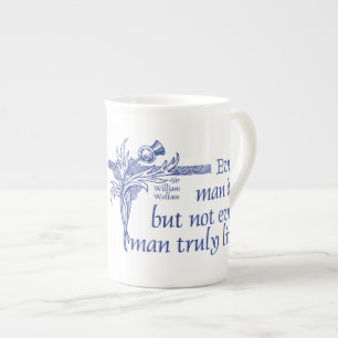 Tasse En Porcelaine Citation de l'Ecosse, monsieur William Wallace,
