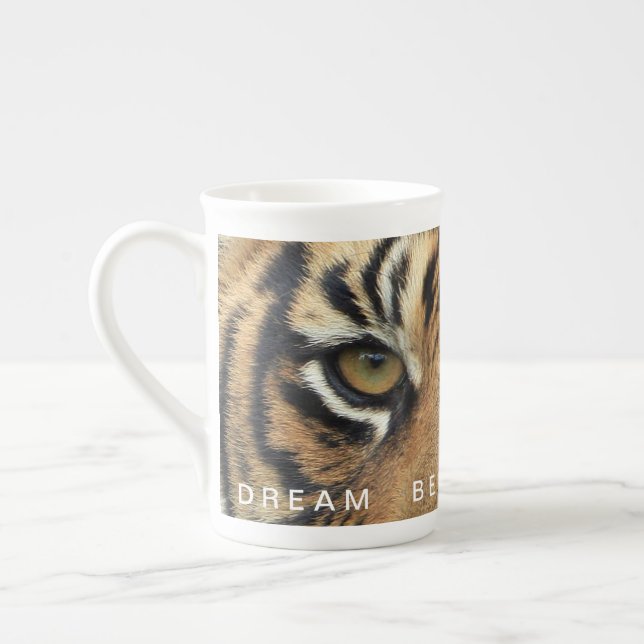 Tasse En Porcelaine Citation Motivationnelle Rêve Croire Atteindre Tig (Gauche)