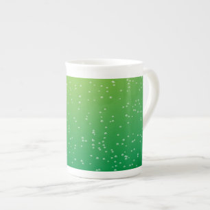 Tasse En Porcelaine Citron Soda avec Fond d'Art à Petites Bulles