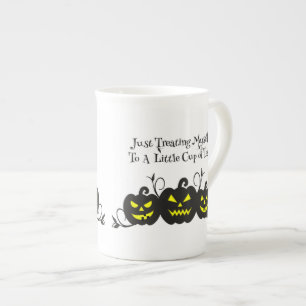 Tasse En Porcelaine Citrouille « Je me fais juste plaisir avec du thé