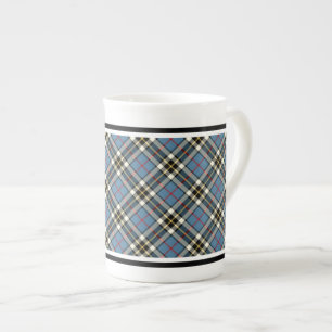 Tasse En Porcelaine Clan Thompson Robe Tartan bleu clair Plaid