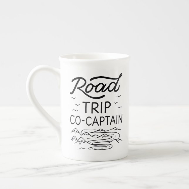 Tasse En Porcelaine Co-capitaine I du voyage routier (Gauche)