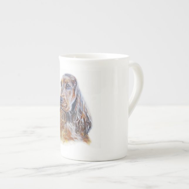 Tasse En Porcelaine Cocker anglais (Devant droit)