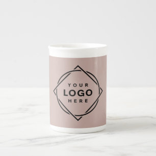 Tasse En Porcelaine Code QR noir élégant et élégant
