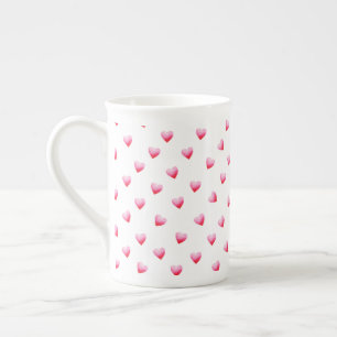 Tasse En Porcelaine Coeur rouge mignon romantique