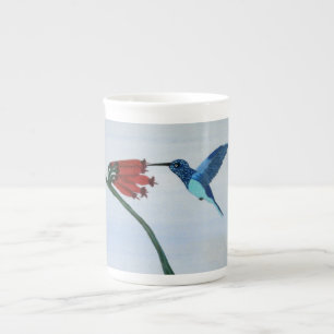 Tasse En Porcelaine Colibri bleu