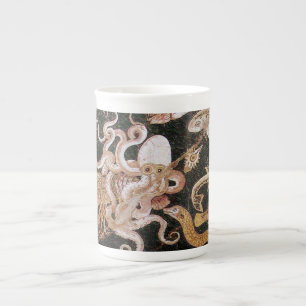 TASSE EN PORCELAINE COLLECTE POMPEII / OCÉAN - SCÈNE DE VIE MARINE