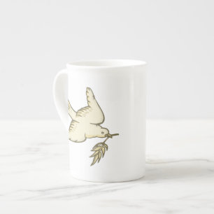 Tasse En Porcelaine Colombe de paix