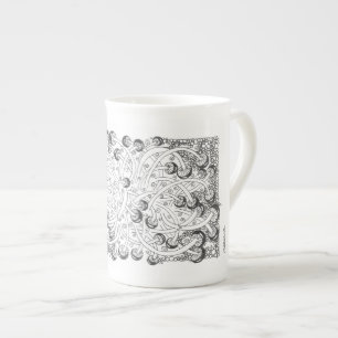 Tasse En Porcelaine Conception abstraite de champignons "Roundtoits" m