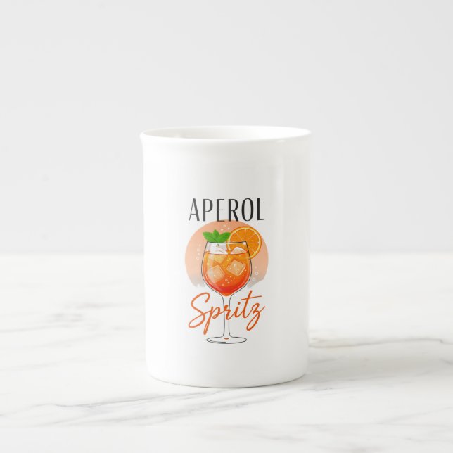 Tasse En Porcelaine Conception de cocktail Aperol Spritz (Devant)