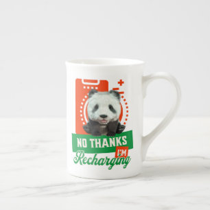 Tasse En Porcelaine Conception de recharge de batterie d'introverti pa