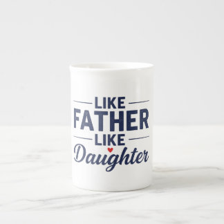 Tasse En Porcelaine Conception de texte Tel Père Telle Fille