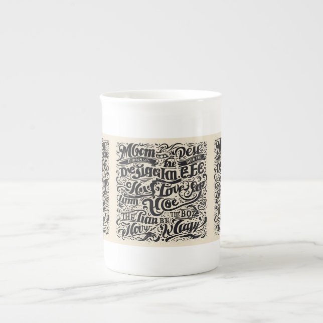 Tasse En Porcelaine Conception des tests (Devant)