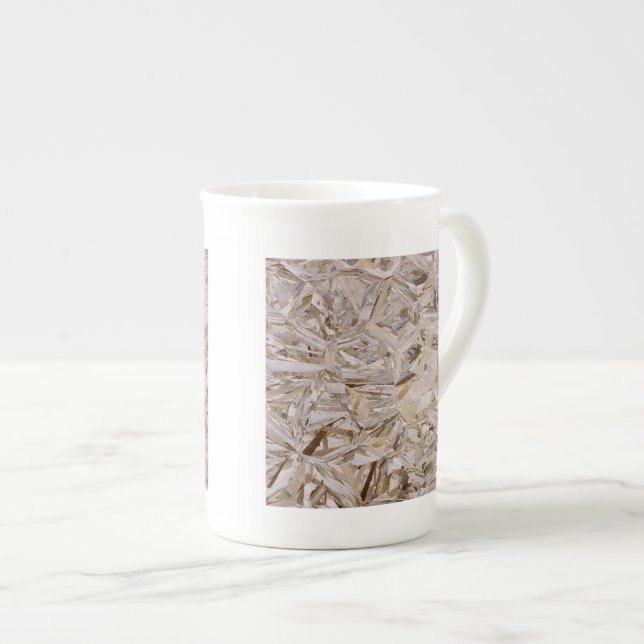 Tasse En Porcelaine Construction OSB style contreplaqué (Devant droit)